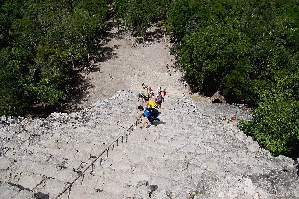 Coba Ruins with two people