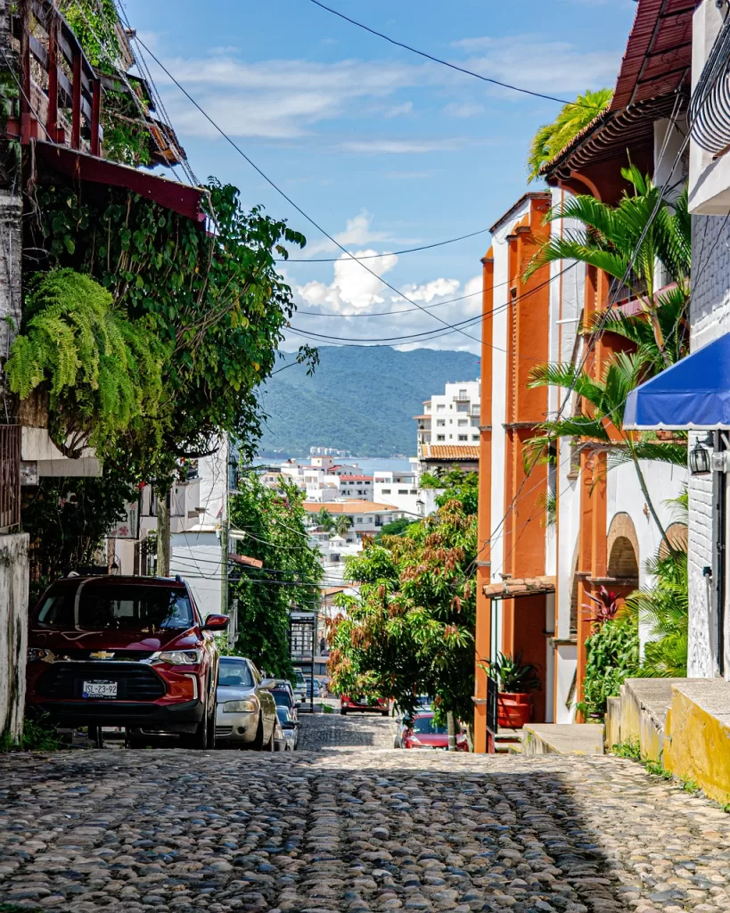 street, cobblestone, puerto vallarta Beautiful in Spanish