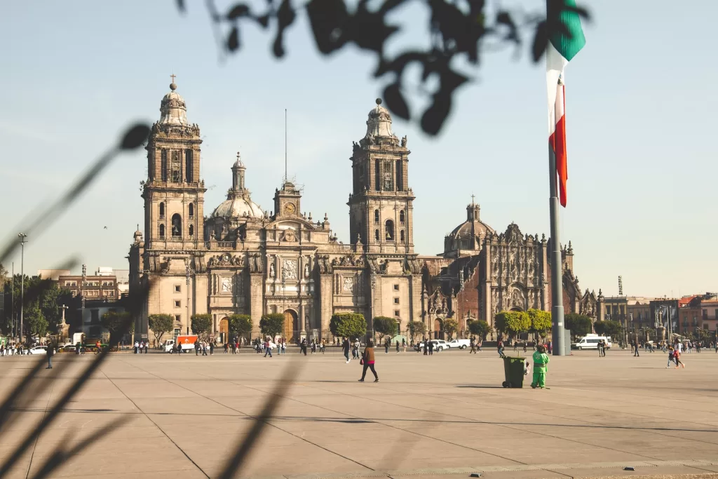 Mexico City center, one of safest cities in mexico