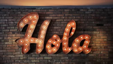 Hola LED signage