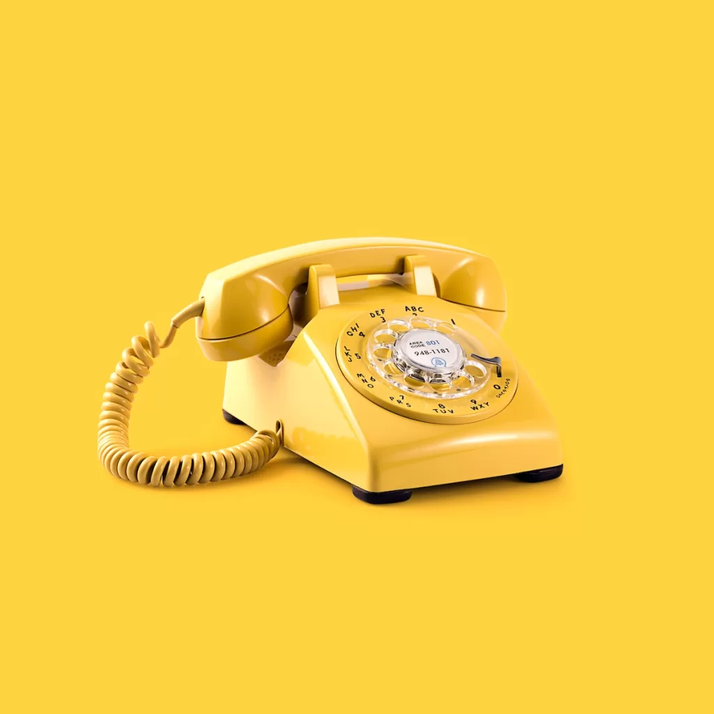 yellow rotary telephone for mexico country codes
