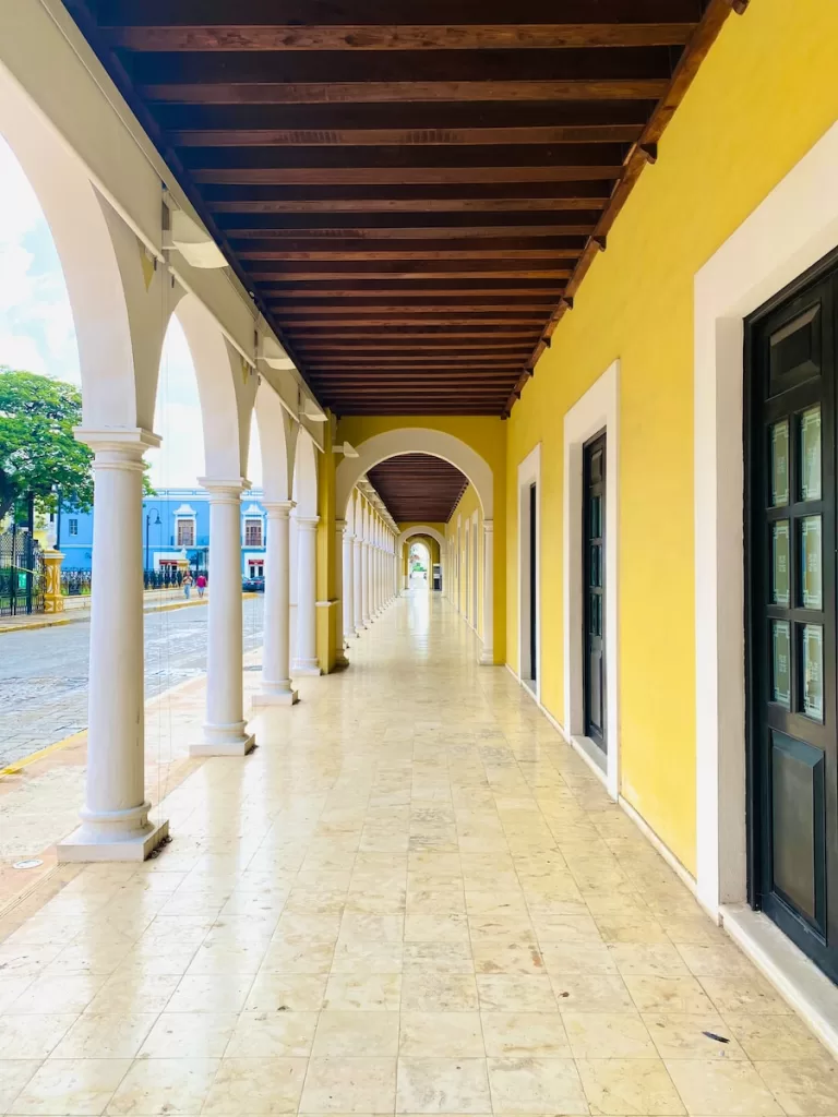 white and brown concrete building during daytime Campeche city