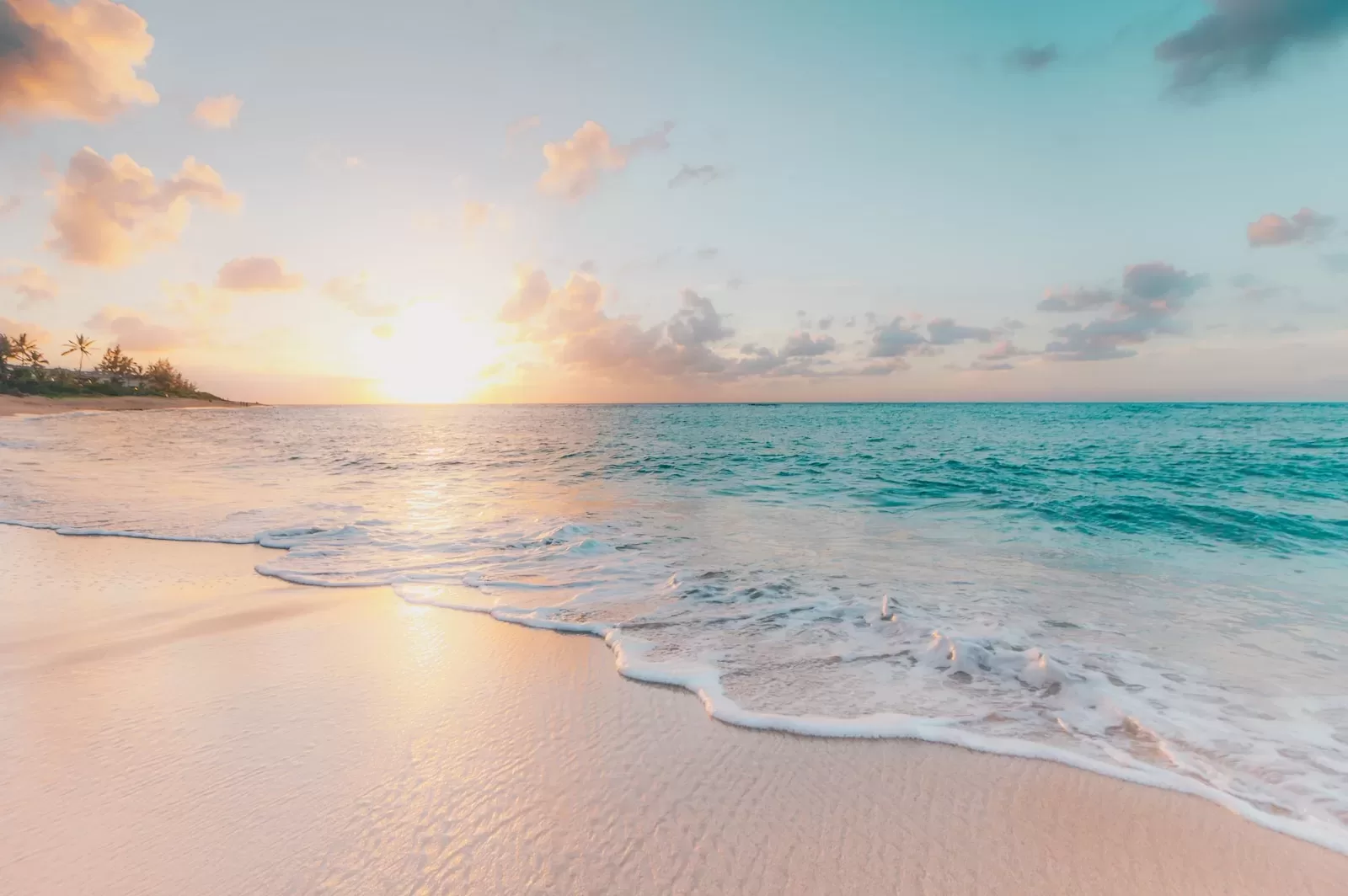 hidden mexico beach during golden hour