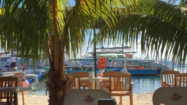 Drinking on a beach in mexico