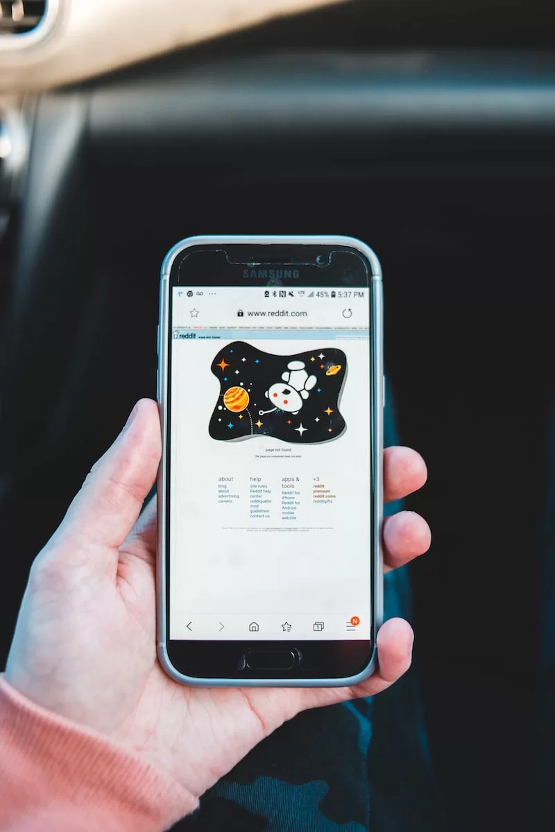 person holding black samsung android smartphone travel subreddits