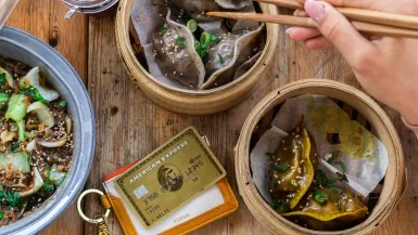 cooked food in brown wooden bowl