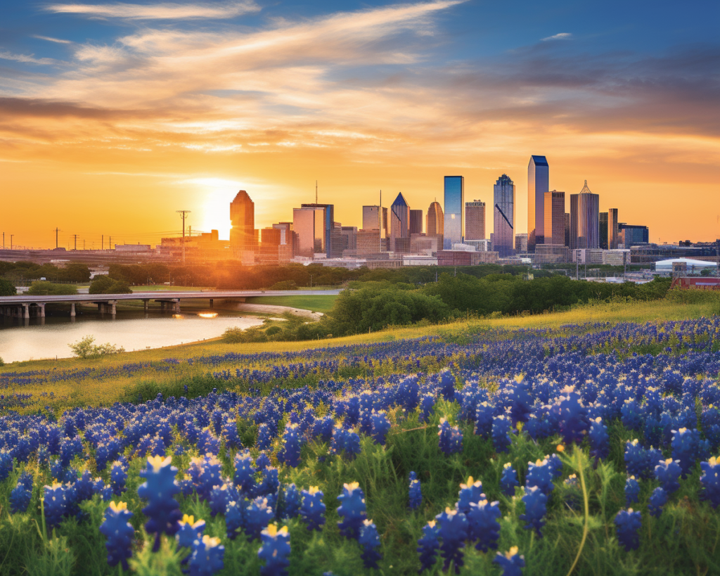 Bluebonnets in Texas