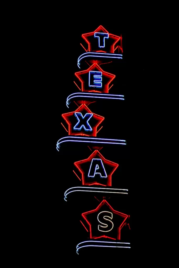 Texas neon signage and Pros and Cons of Living in Texas