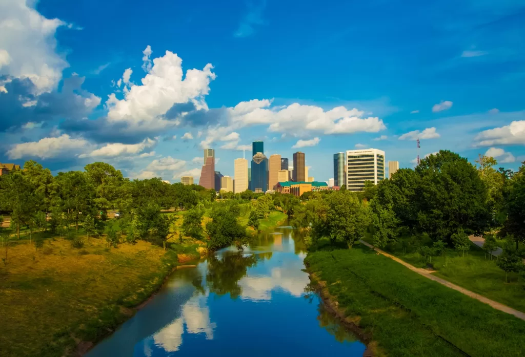 green trees near body of water under blue sky during daytime and Pros and Cons of Living in Texas