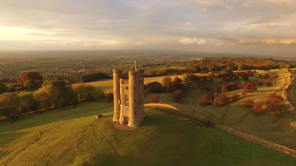 white castle in The Cotswolds, United Kingdom