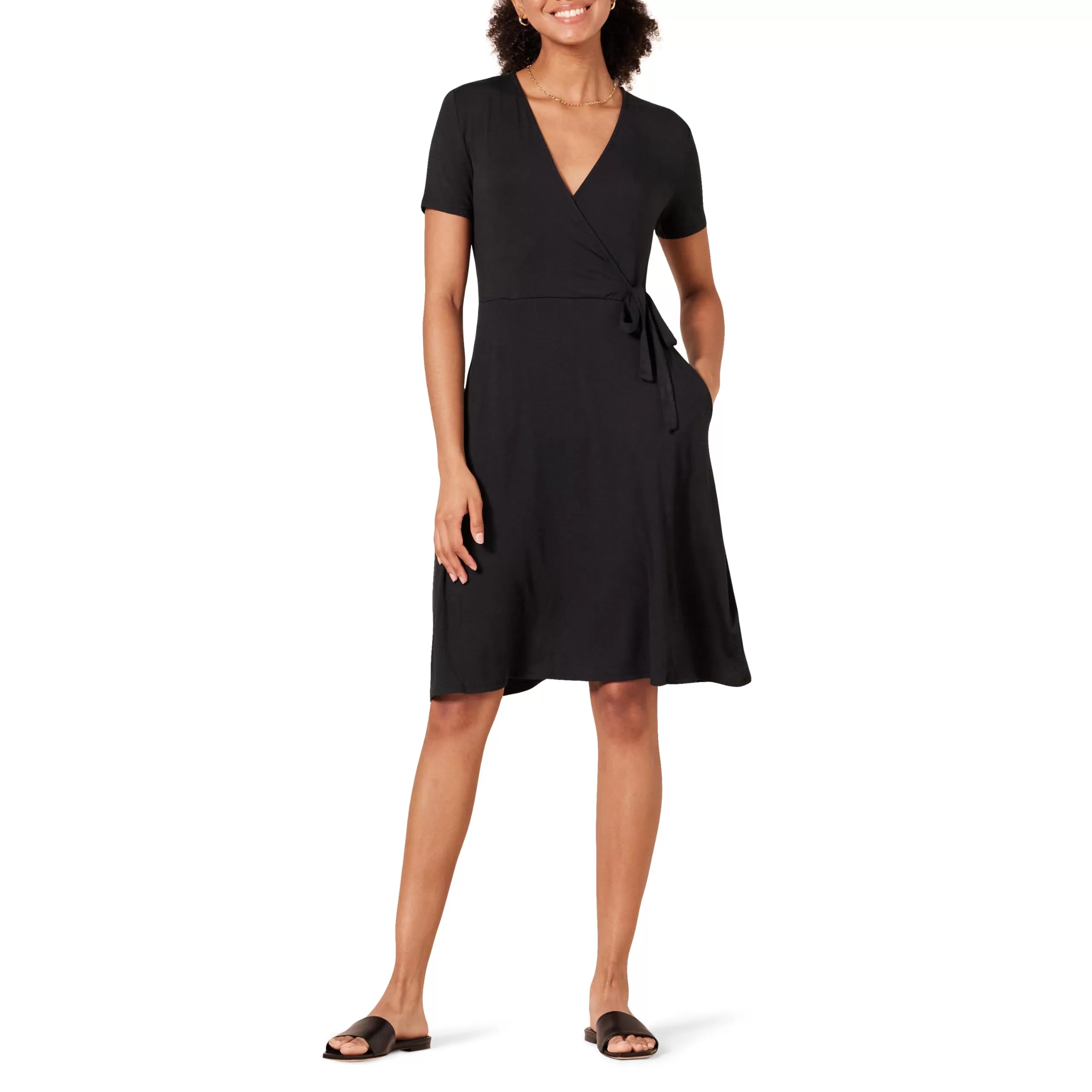 Faux Wrap Travel Dress