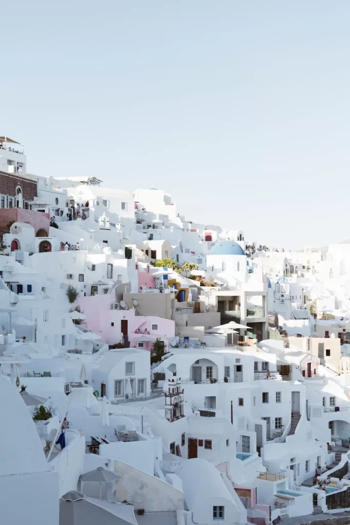 Santorini scenry and Best Places to Travel in September