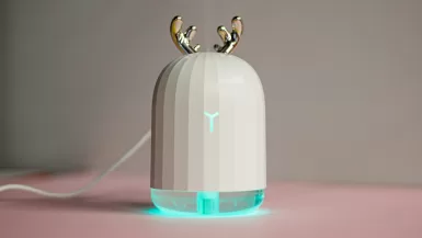 an electronic device with two birds on top of it Travel Humidifiers