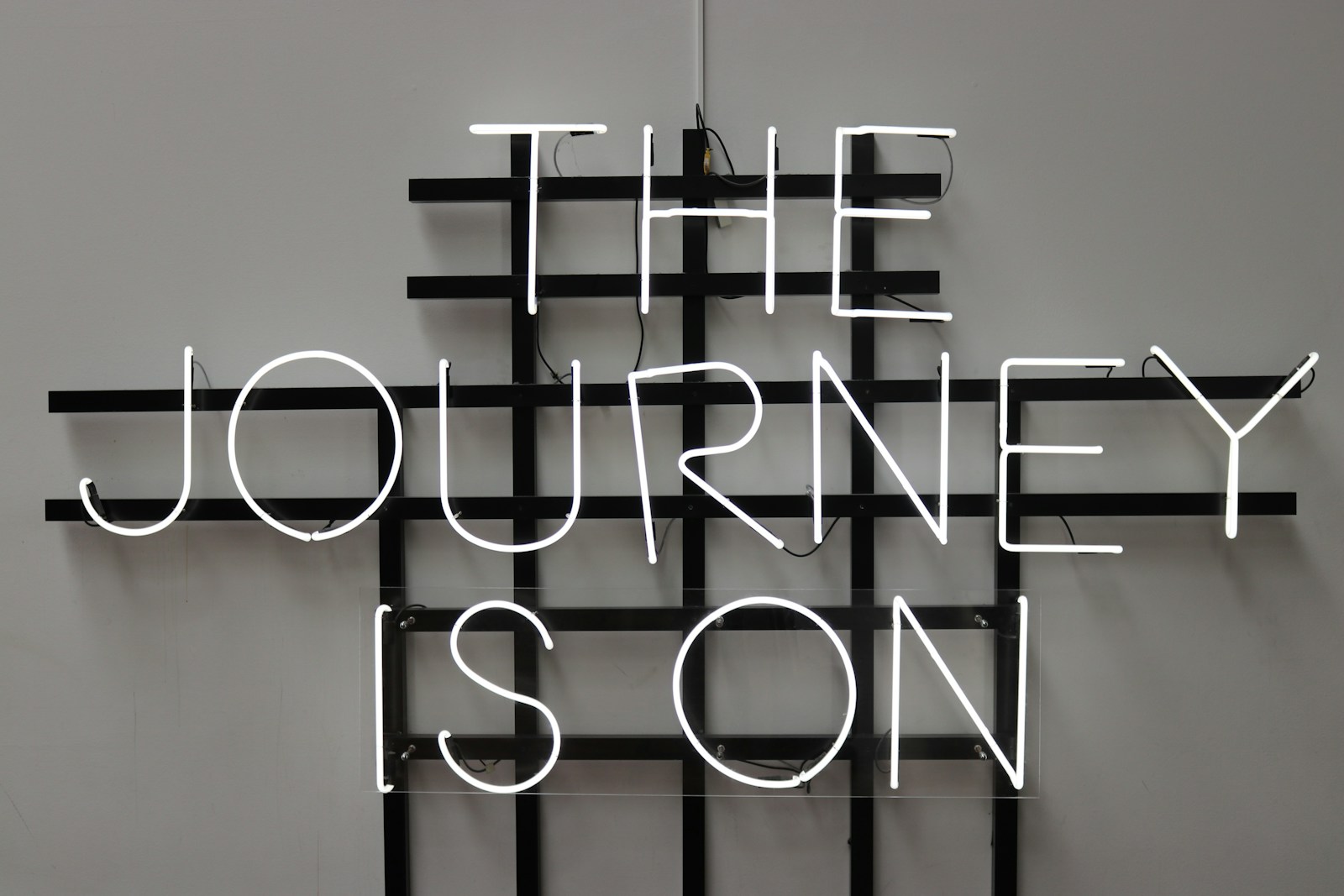 The Journey is On LED signage o n Meaningful Journey