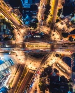 time lapse photography of city during night time