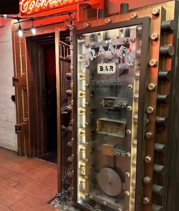 Cranes Bar 1920s Bank Vault Door Spring Street Downtown LA