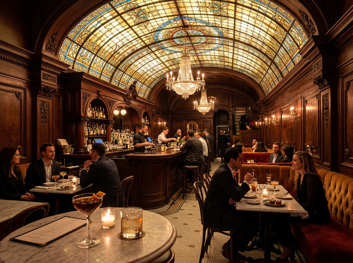 The Wolves Stained Glass Bar Spring Street DTLA